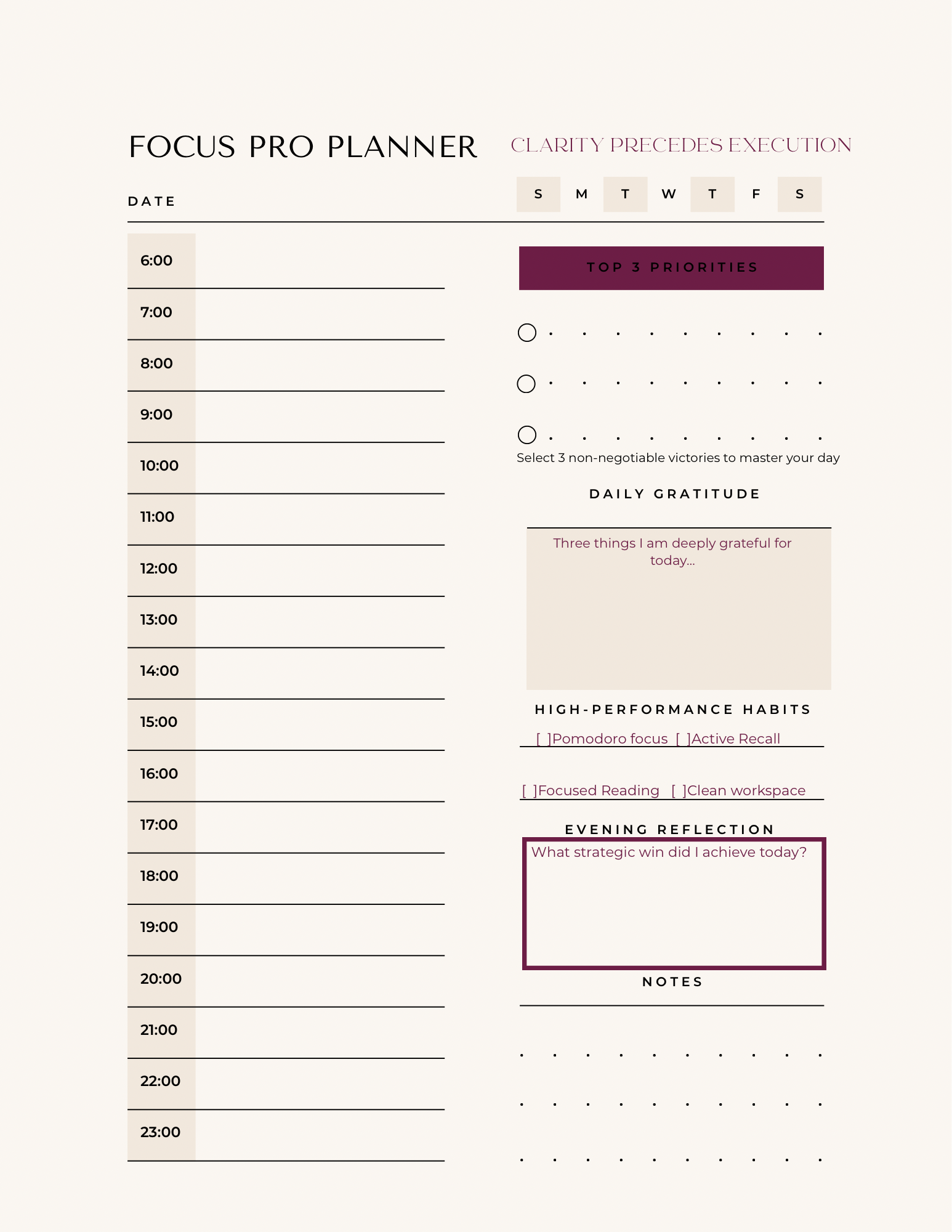 daily planner